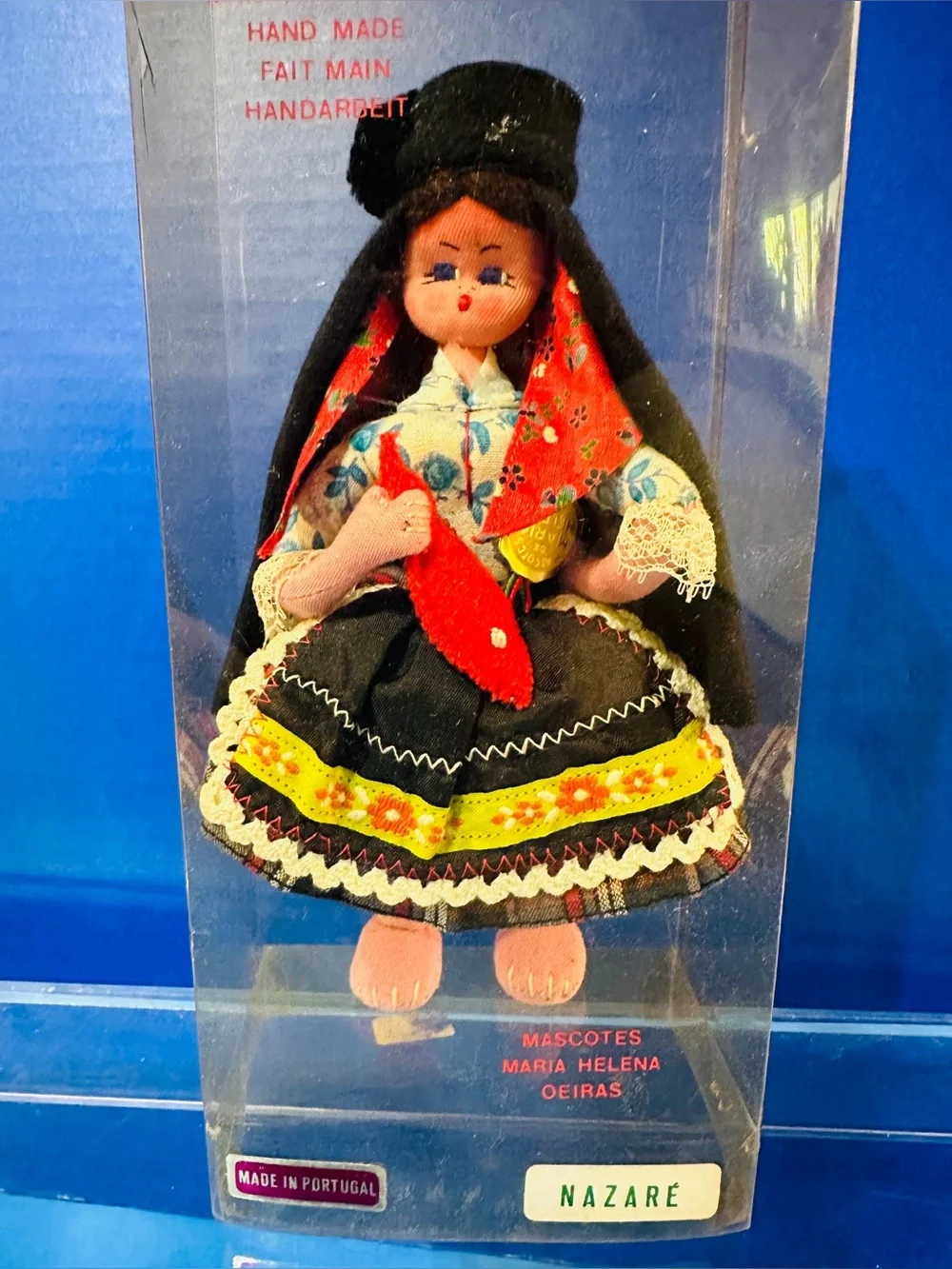 Maria Helena Estate Nazare Hand Made Portuguese Folk Doll Traditional Dress VTG
